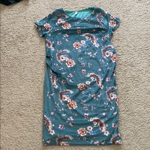 Pink blush maternity dress